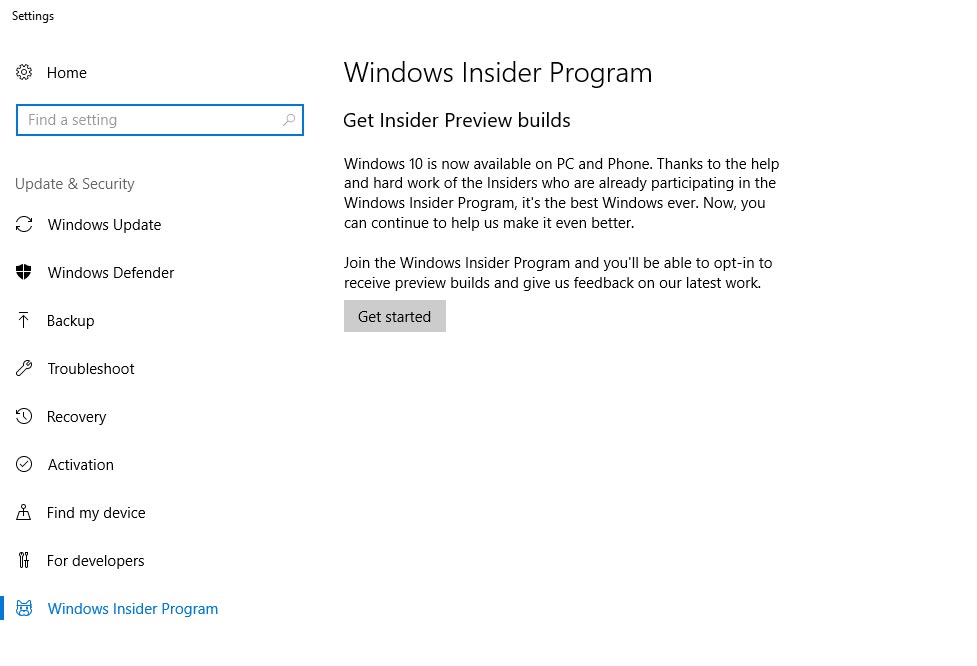 فعال سازی windows insider